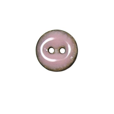 Bouton bois laqué Velentino 15 mm - Rose