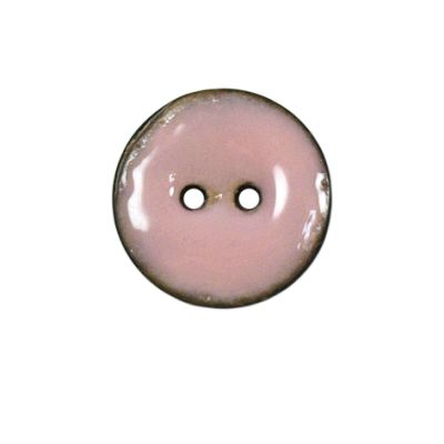 Bouton bois laqué Velentino 20 mm - Rose