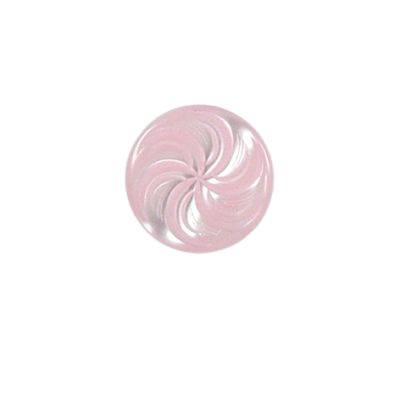 Bouton Giani spirale fleuri 15 mm - Rose