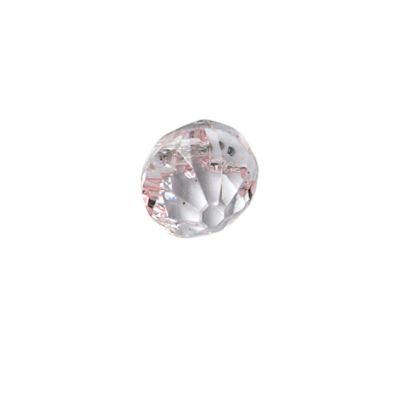 Bouton diamant transparent 12 mm - Rose clair