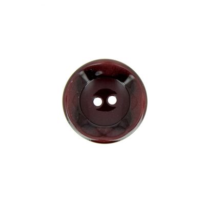 Bouton cuvette bord gondolé 18 mm - Bordeaux