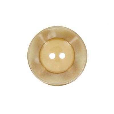 Bouton cuvette bord gondolé 22 mm - Beige