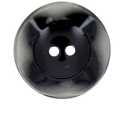 Bouton cuvette bord gondolé 34 mm - Gris