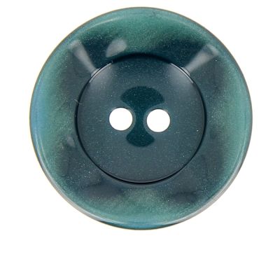 Bouton cuvette bord gondolé 34 mm - Bleu