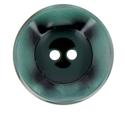 Bouton cuvette bord gondolé 34 mm - Vert d&#039;eau