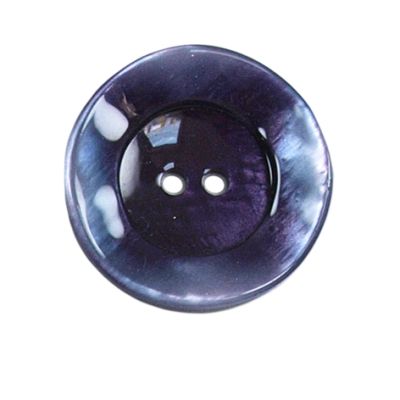 Bouton bord gondolé Agatha 27 mm - Violet