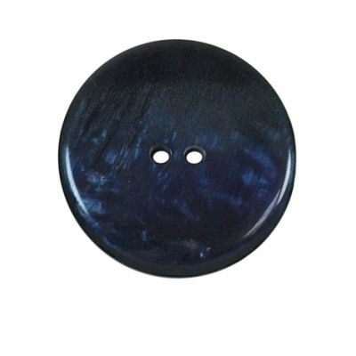 Bouton nacré plat Kate 27 mm - Noir