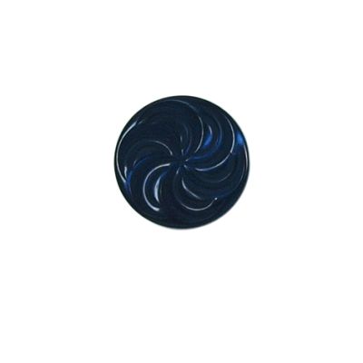 Bouton Giani spirale fleuri 15 mm - Bleu marine