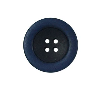 Bouton bicolore Giorgio 22 mm - Bleu marine