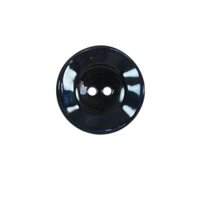 Bouton bord gondolé Agatha 18 mm - Noir