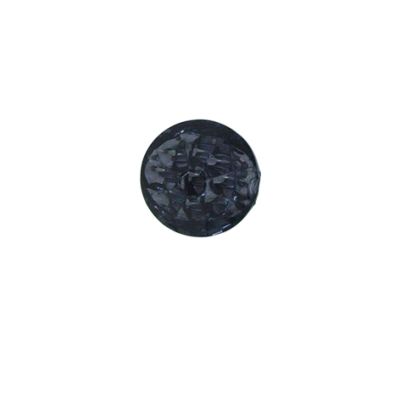 Bouton diamant transparent 12 mm - Bleu