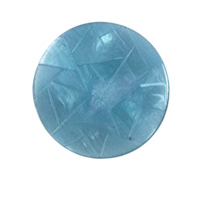Bouton Emma triangle nacré 27 mm - Bleu