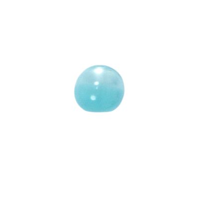 Bouton Guccio boule nacré 10 mm - Bleu turquoise
