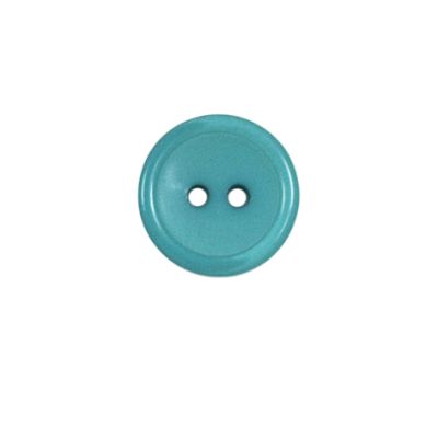 Bouton cuvette unis 15 mm - Bleu tiffany