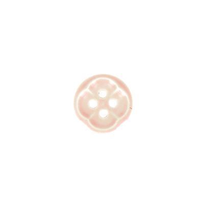 Bouton forme fleur 12 mm - Rose clair