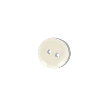Bouton uni Christian 12 mm - Blanc