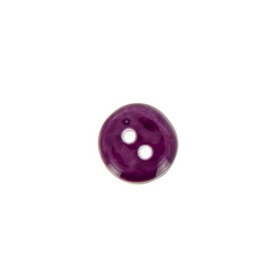 Bouton uni Christian 10 mm - Violet