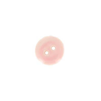Bouton uni Christian 10 mm - Rose clair