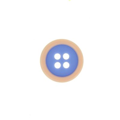 Bouton bicolore 10 mm - Violet/Rose