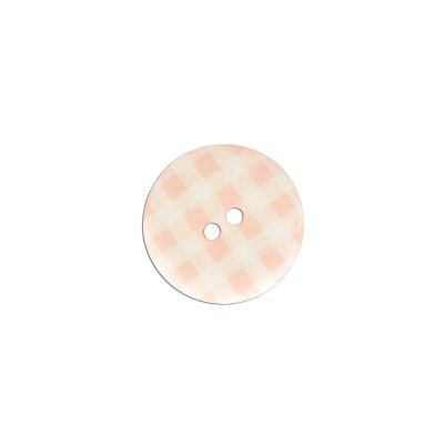 Bouton façon vichy 12 mm - Rose clair
