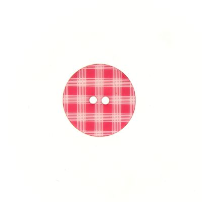 Bouton façon vichy 12 mm - Rose