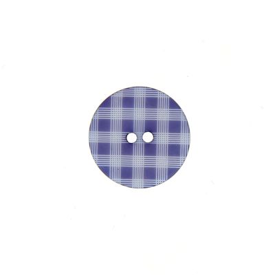 Bouton façon vichy 12 mm - Violet