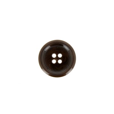 Bouton Veste homme 15 mm uni - Chocolat