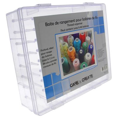 Boîte de rangement pour bobine de fils Care &amp; Create - 80 emplacements