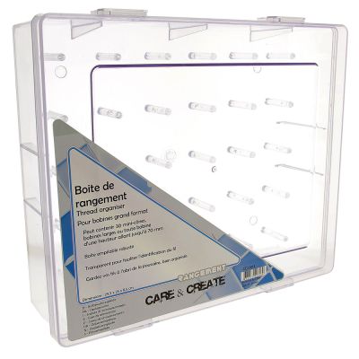 Boîte de rangement pour bobine de fils Care &amp; Create - Grand format