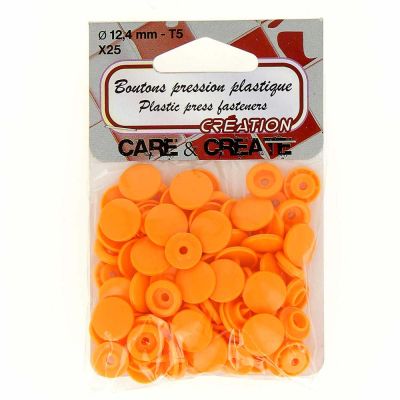 Boutons pressions Orange x25 - Care &amp; Create