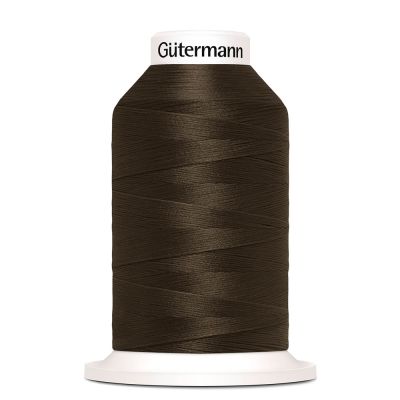 Cône de fil mousse Gütermann Bulky-Lock 1000m - Marron foncé