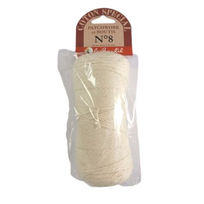 Pelote de coton pour Patchwork et boutis - Couleur naturelle