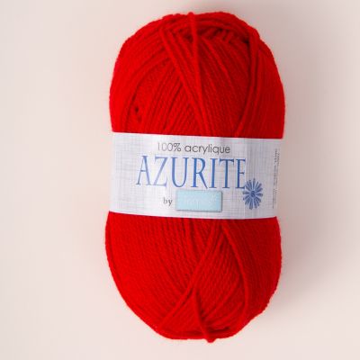 Pelote de fil à tricoter Azurite 50g - Rouge