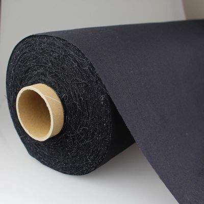 Entoilage thermocollant tissé Noir - Par 10 cm