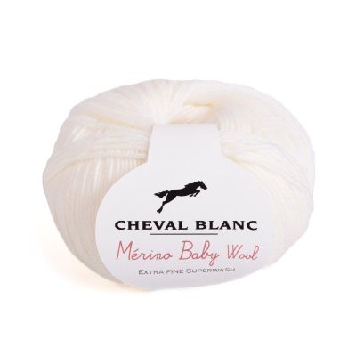 Fil Laine layette Cheval Blanc Mérino Baby Wool - 7 Couleurs