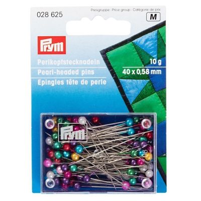Epingles à piquer Prym tête de perle Multicolores