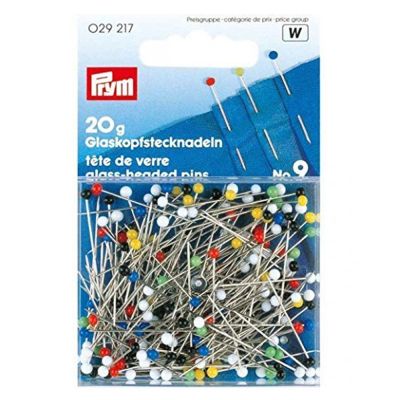 Epingles à piquer Prym tête de verre Multicolores 20 g