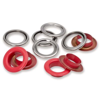 Boîte d&#039;oeillets avec rondelles Prym Rouge - 2 Tailles