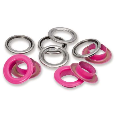 Boîte d&#039;oeillets avec rondelles Prym Fuschia - 2 Tailles