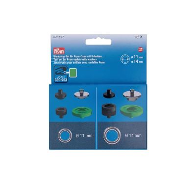 Jeu d&#039;outils pour œillets  Prym - 11 et 14 mm