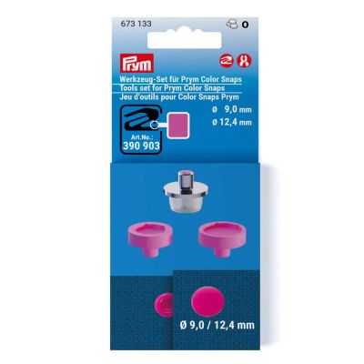 Jeu d&#039;outils Color Snaps Prym - 9 et 12,4 mm