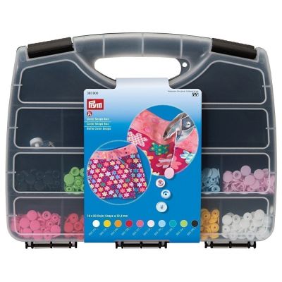 Mallette de 300 boutons pressions Color Snaps Prym avec outil de pose