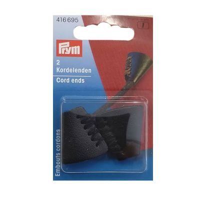 Embouts de cordons cuir Prym Noir