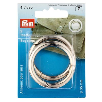 Anneaux pour sacs 35 mm Prym Argent