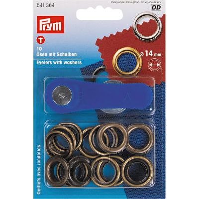 Œillets Prym laiton antique - 14 mm