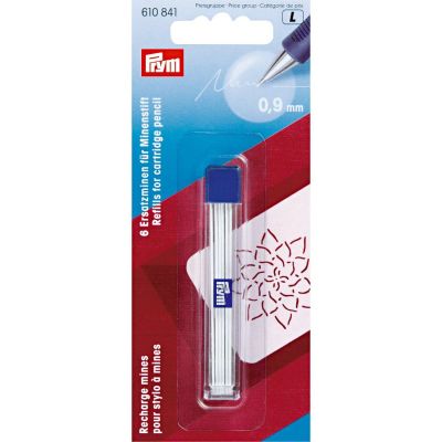 Recharge mines pour stylo à mines Prym 0,9 mm - Blanc