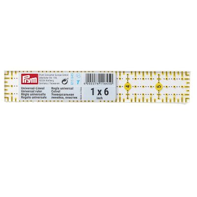 Règle universelle Omnigrid Prym - 1 x 6 inch