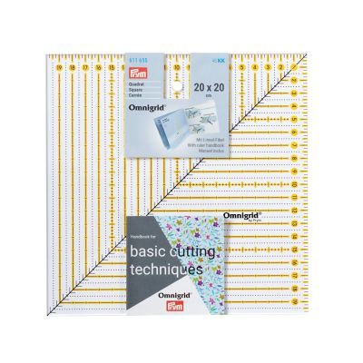 Règle Patchwork Omnigrid Prym - Carré 20 x 20 cm