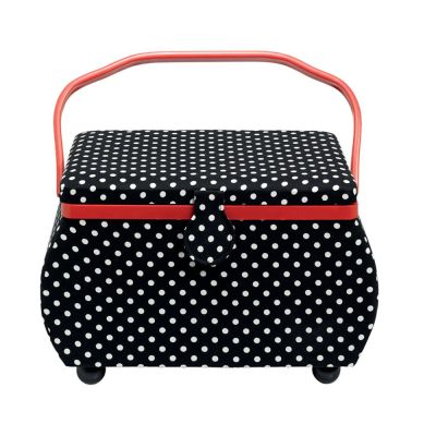Boite à couture à Pois noir/blanc Grande taille Prym