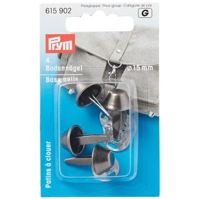 Patins de sac Prym 15 mm - Argent antique